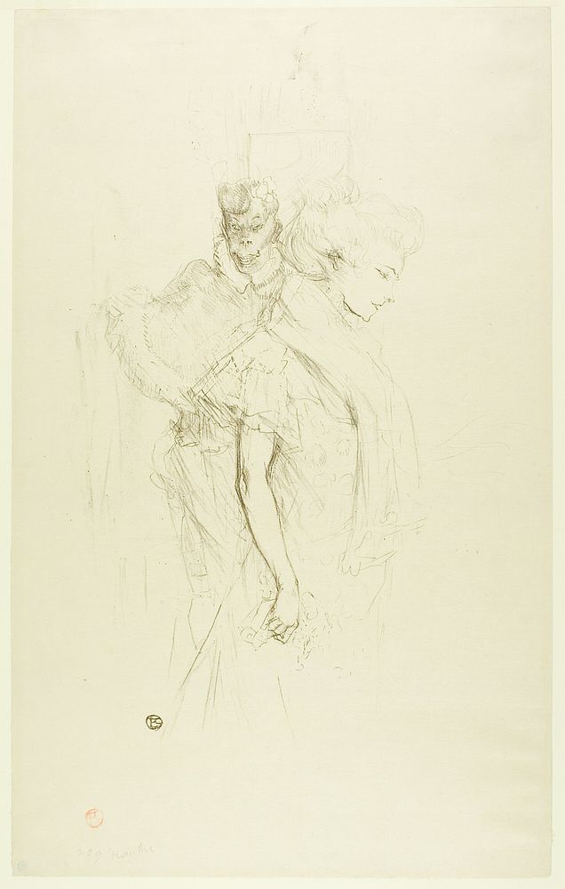 Blanche and Noire by Henri de Toulouse-Lautrec