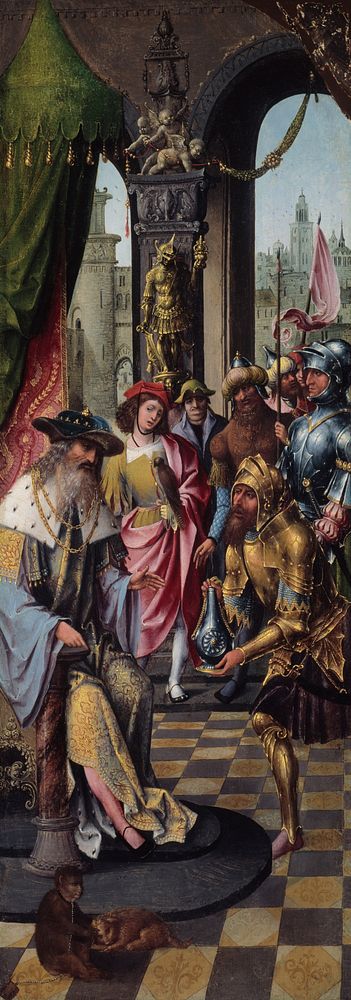 King David Receiving the Cistern Water of Bethlehem by Antwerp Mannerist