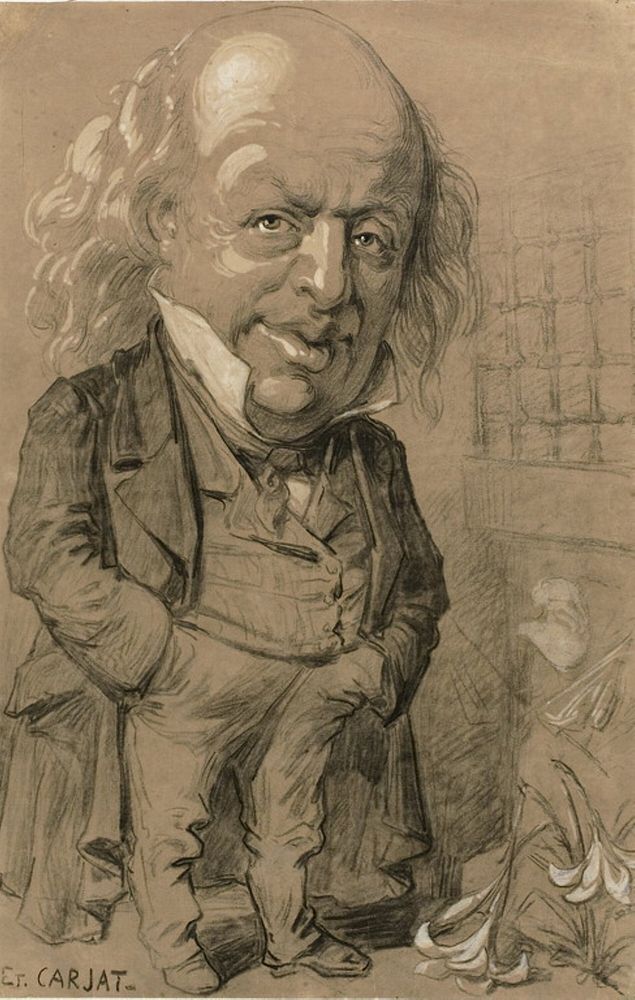 Caricatorial Portrait of Pierre-Jean de Beranger by Etienne Carjat
