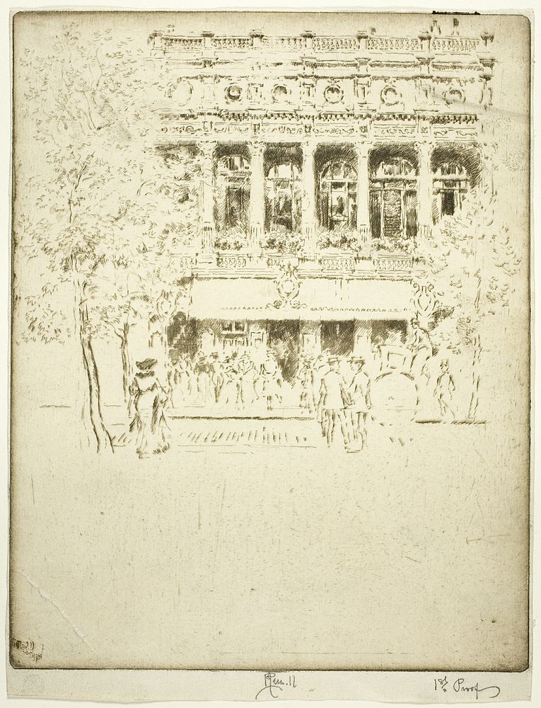 The Garrick Theatre by Joseph Pennell