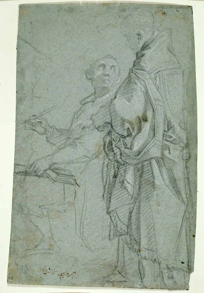 Two Ecclesiastics: Study for the Disputation on the Holy Sacrament by Francesco Vanni