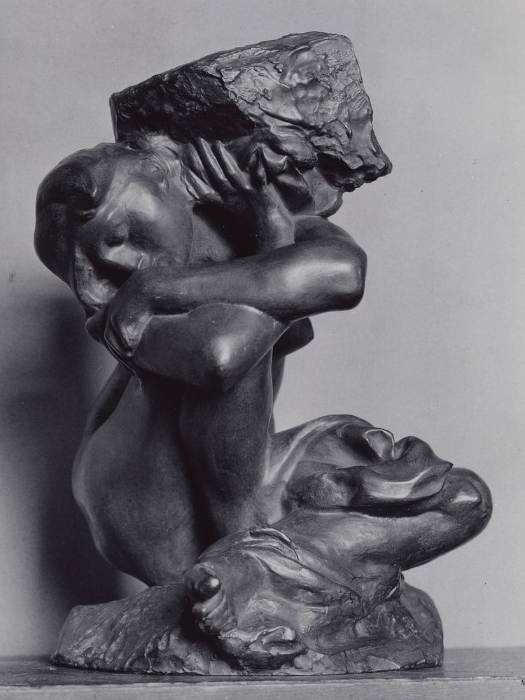 The Fallen Caryatid Carrying Her Stone by Auguste Rodin