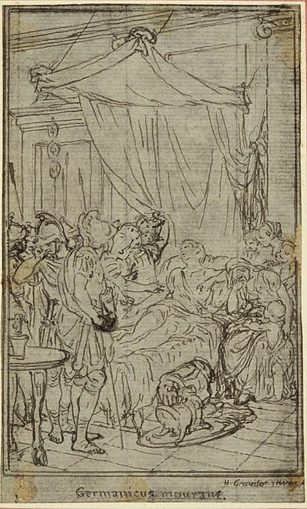 Study for an illustration in Tacitus "Tibère, ou Les Six Premiers Livres des Annales" Book II, Vol. 1 by Hubert François…