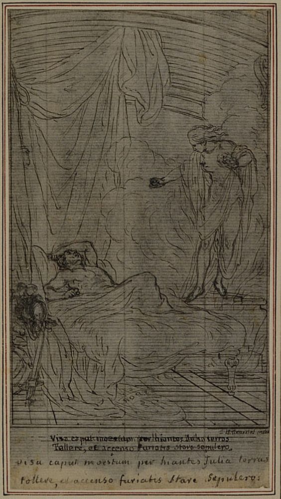 Study for Lucain's "La Pharsale", Canto III by Hubert François Gravelot