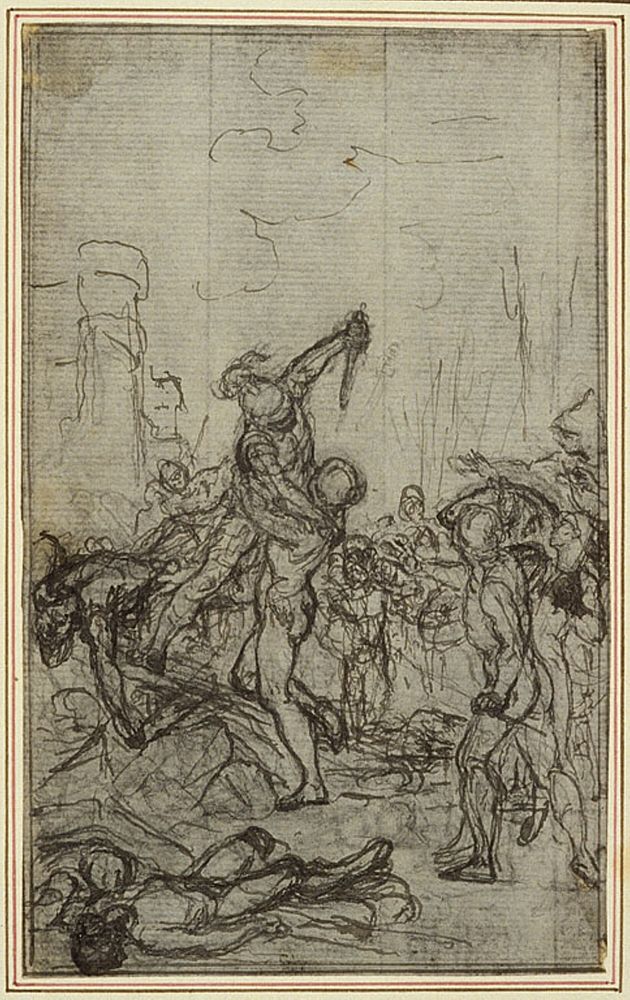 Study for Lucain's "La Pharsale", Canto IV by Hubert François Gravelot