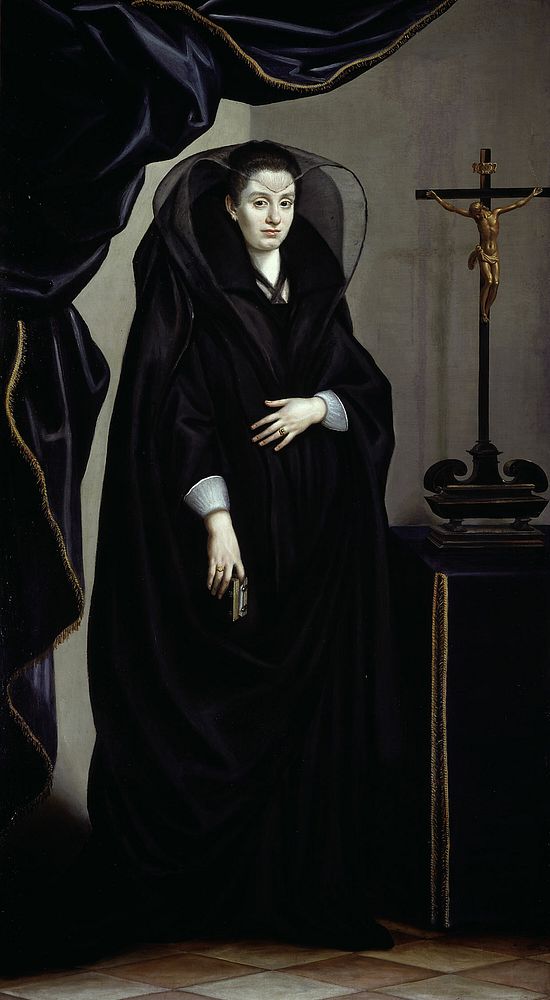 Portrait of a Noblewoman Dressed in Mourning by Jacopo da Empoli