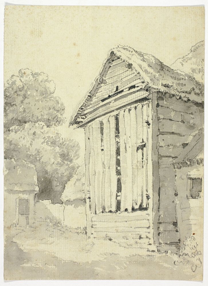Side of Rotting Barn by School of John Varley