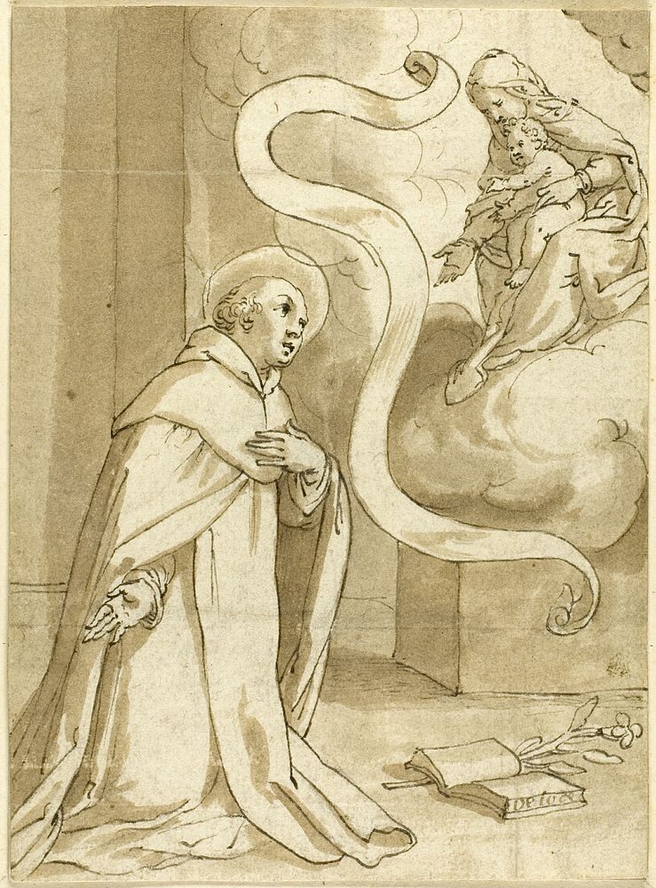 Vision of Saint Dominic by Domenico Piola
