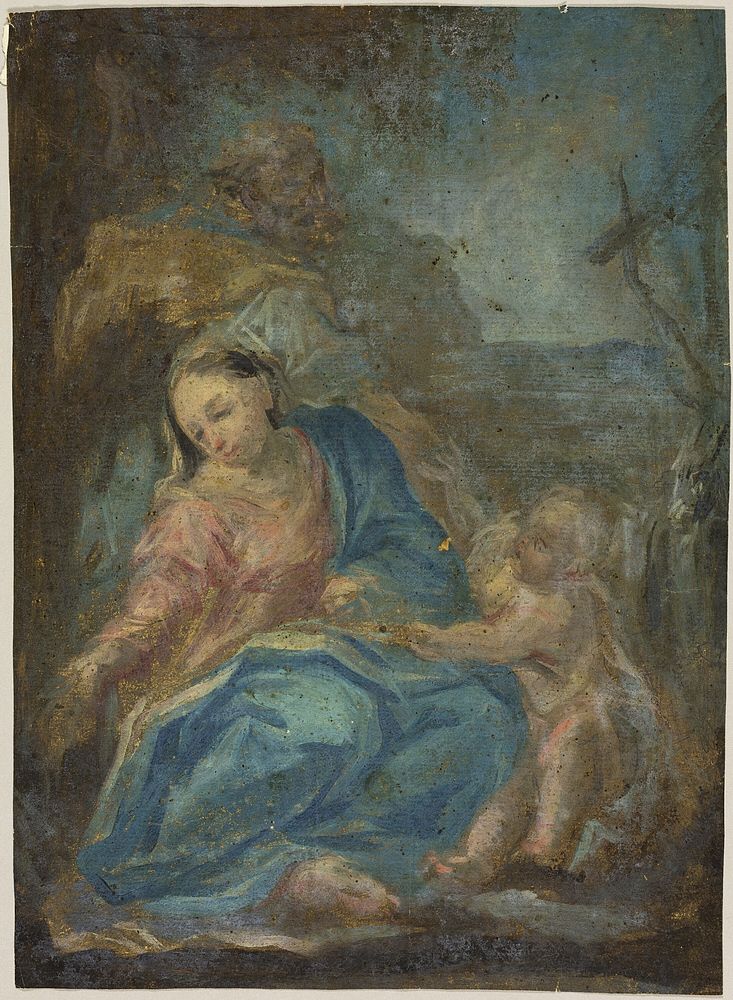 Rest on the Flight into Egypt (recto); Madonna of the Rosary (verso) by Federico Barocci