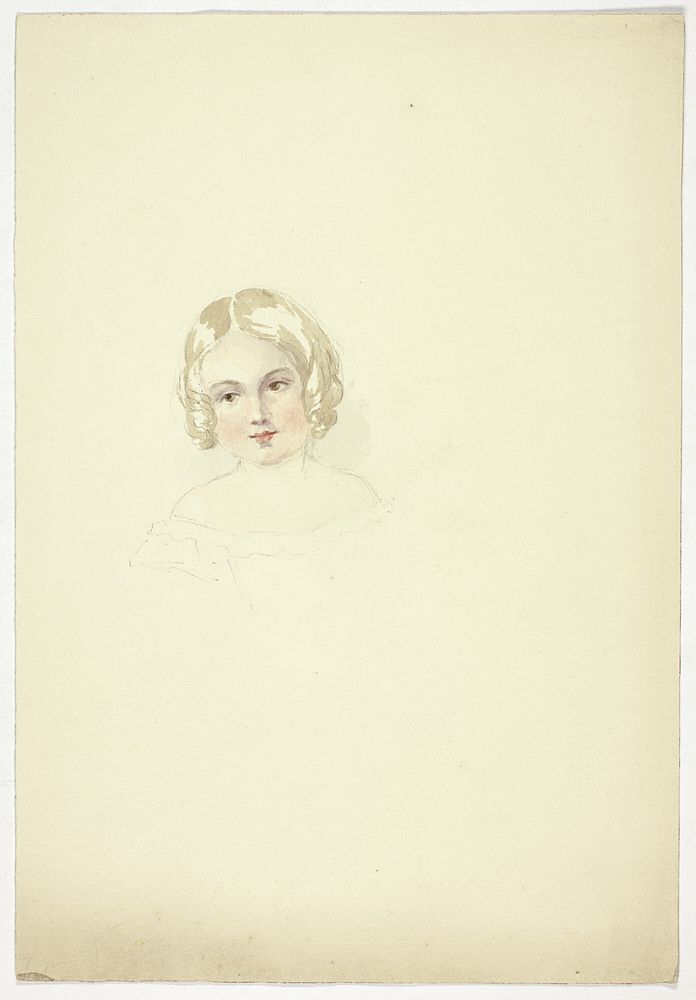 Portrait Head of a Young Girl by Elizabeth Murray