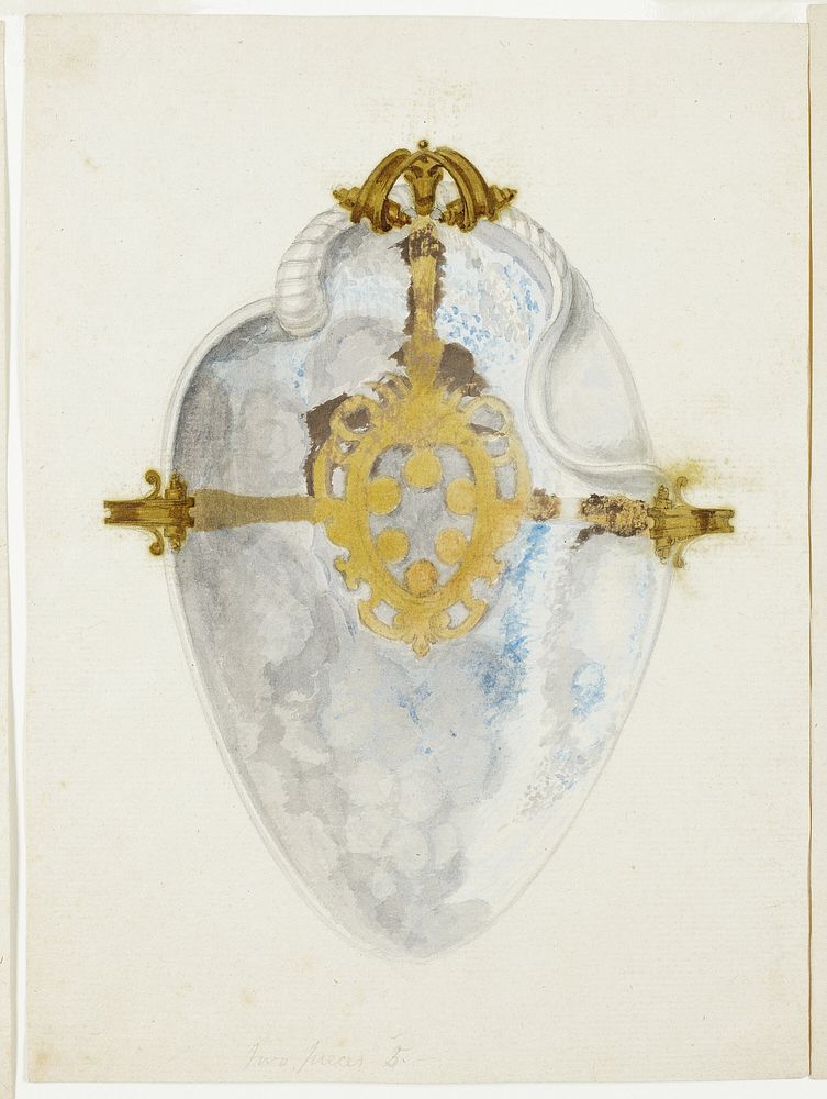 Overview of Shell with Medici Coat of Arms by Giuseppe Grisoni