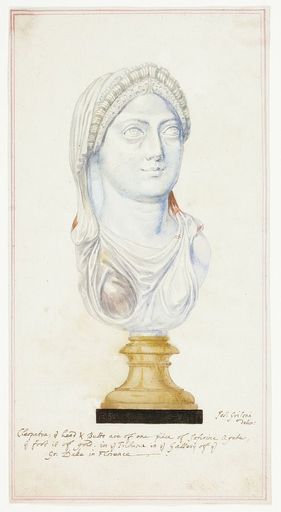 Agate Head of Cleopatra by Giuseppe Grisoni