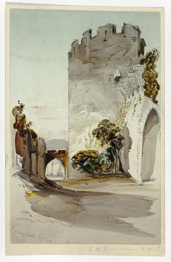 Conway Castle by Thomas Miles Richardson, the younger