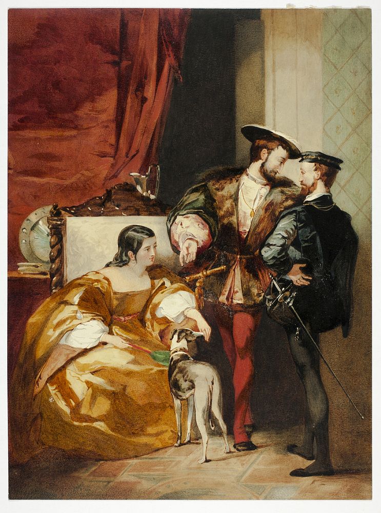 Francis I and the Duchess d'Étampes by Richard Parkes Bonington