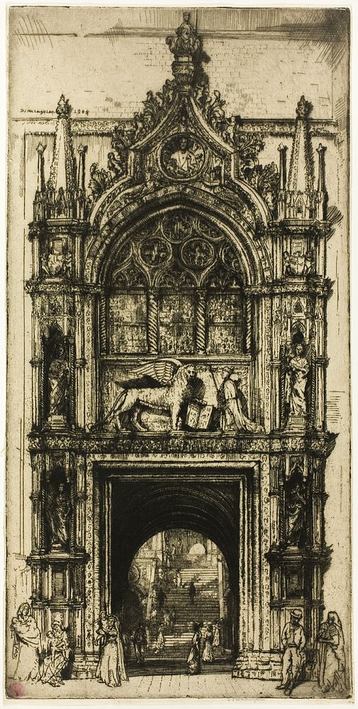 Doorway of the Doges', Venice by Donald Shaw MacLaughlan