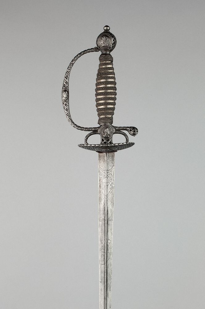 Smallsword with Portraits of Monarchs from the Bourbon Dynasty