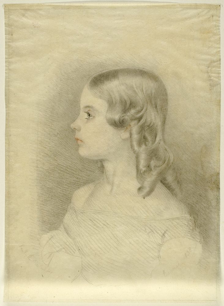 Profile Portrait of a Girl by Paul A. Mulready