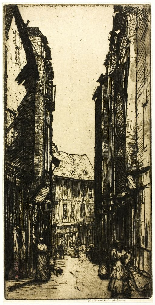 Ruelle des Halles, Vannes, Brittany by Donald Shaw MacLaughlan