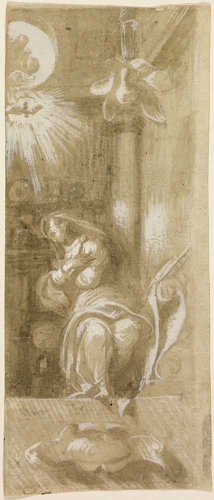 Study for the Virgin Annunciate by Camillo Boccaccino