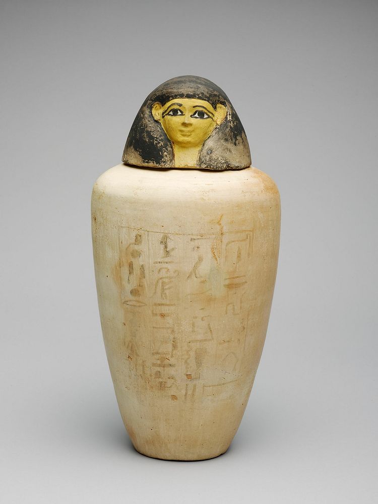 Canopic Jar of the Overseer of the Builders of Amun, Amenhotep by Ancient Egyptian