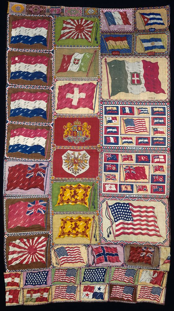 Bedcover (Incomplete Cigar or Tobacco Rectangles ("Top Sheets") Quilt)