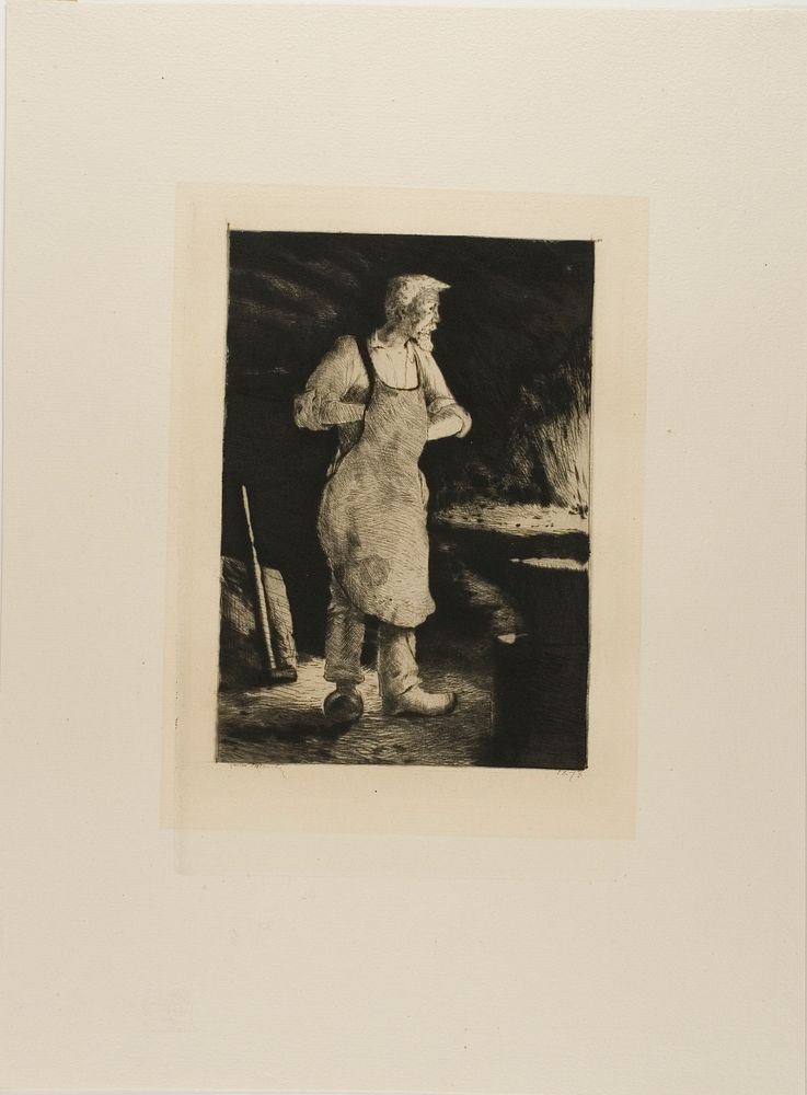 Plate from l'Assommoir (blacksmith) by Gaston La Touche