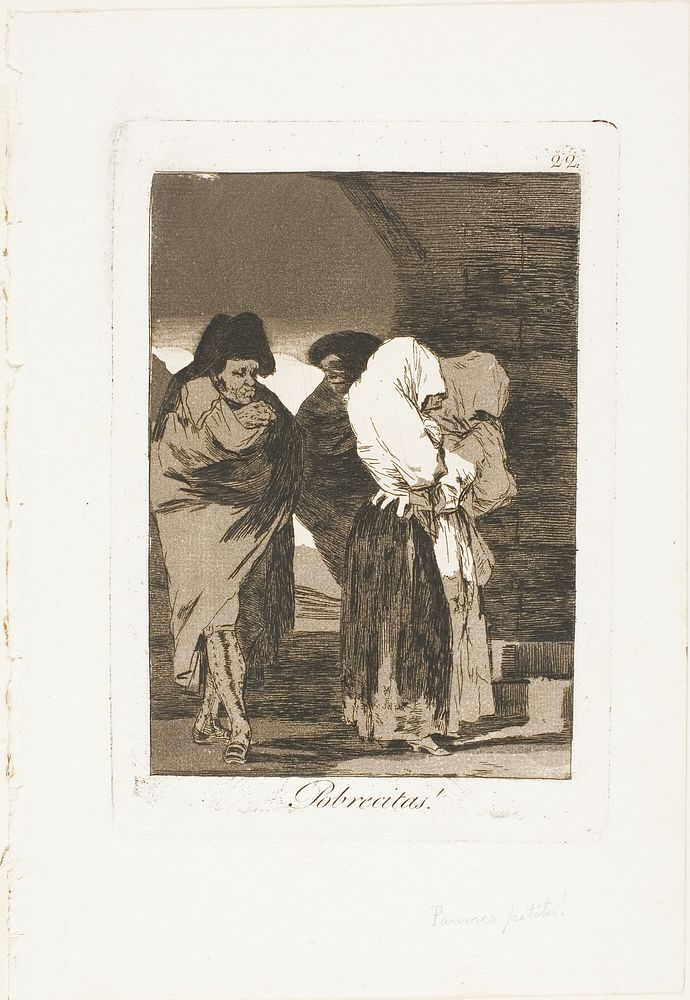 Poor Little Girls!, plate 22 from Los Caprichos by Francisco José de Goya y Lucientes