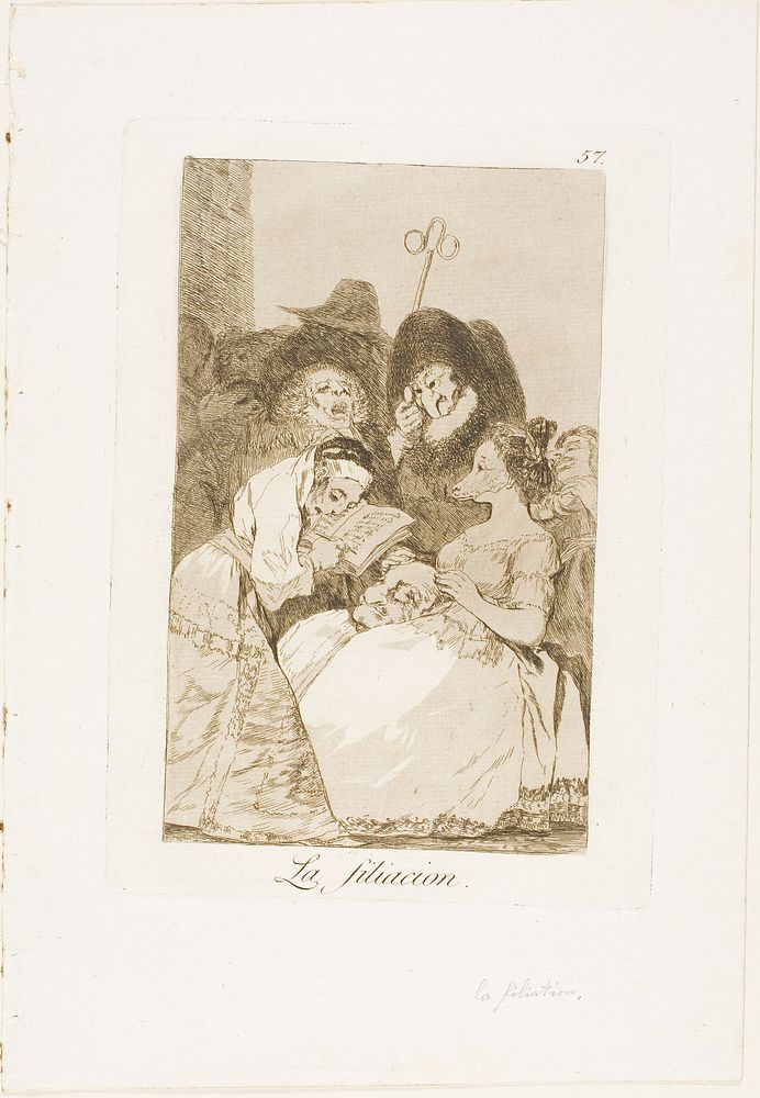 The Filiation, plate 57 from Los Caprichos by Francisco José de Goya y Lucientes
