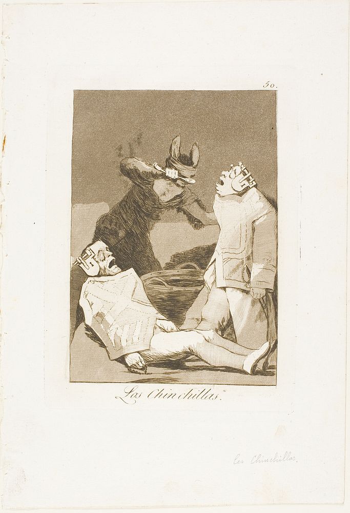 The Chinchillas, plate 50 from Los Caprichos by Francisco José de Goya y Lucientes