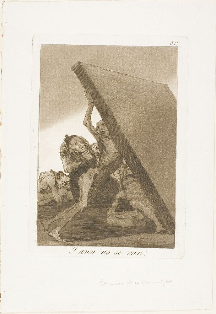 And Still They Don't Go!, plate 59 from Los Caprichos by Francisco José de Goya y Lucientes