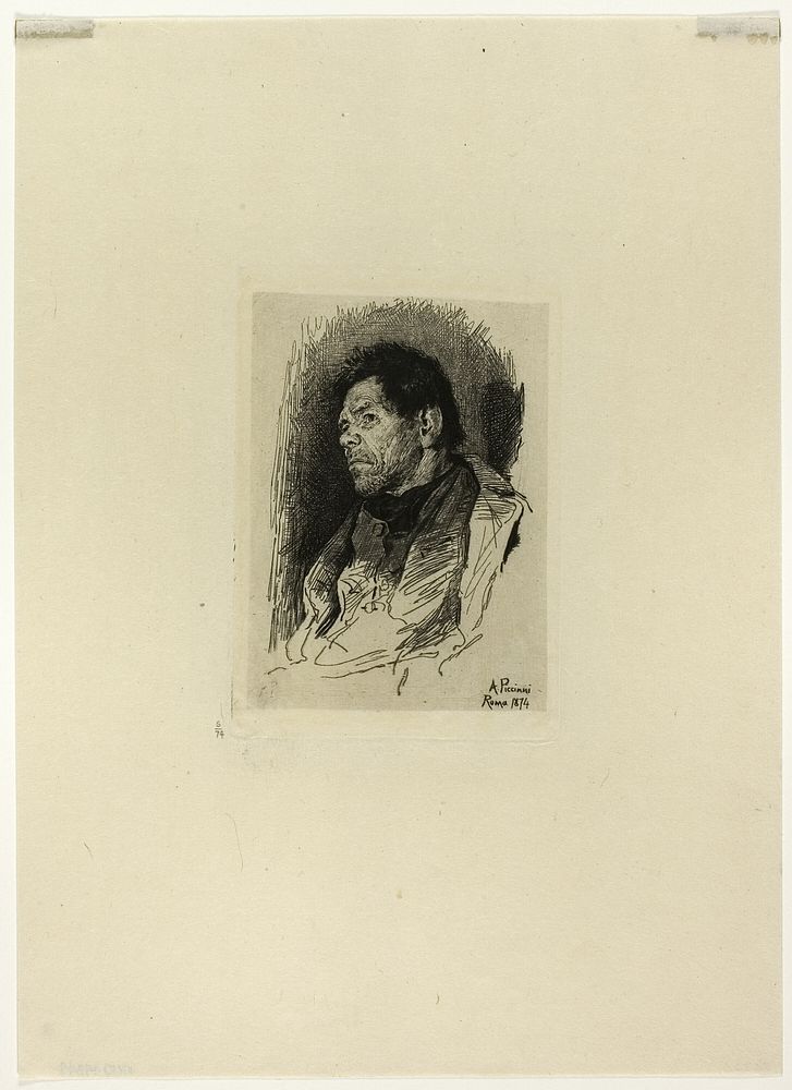 Seated Man Facing Left by Antonio Piccinni