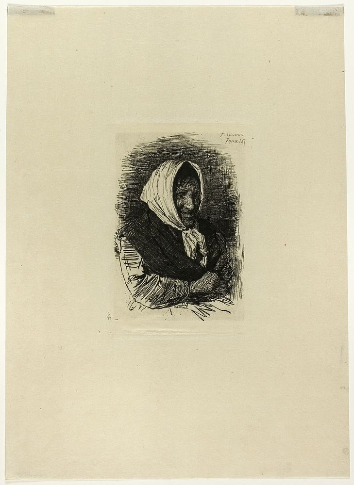 Old Woman Facing Right by Antonio Piccinni