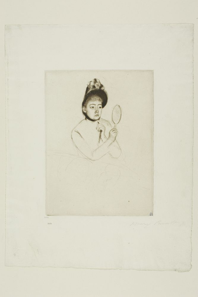 The Bonnet by Mary Cassatt