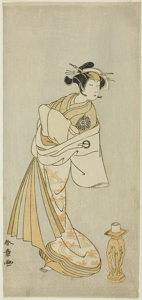 Actors Ichikawa Danjûrô V as the Spirit of the Monk Seigen and Nakamura Noshio I as the Spirit of the Courtesan Takao in…