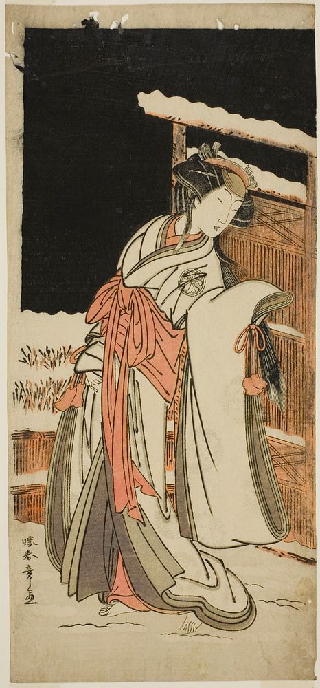 The Actor Segawa Kikunojo III as Lady Shizuka (Shizkua Gozen) Disguised as Tamazusa in the Play Chigo Torii Tobiiri Kitsune…