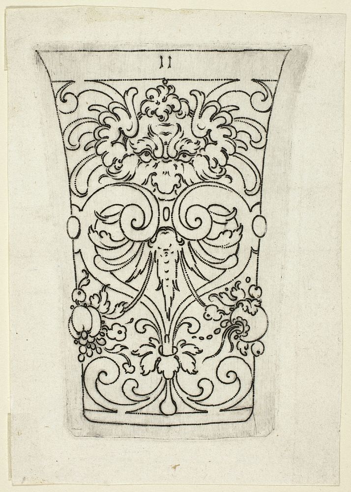 Plate 11, from XX Stuck zum (ornamental designs for goblets and beakers) by Master A.P.