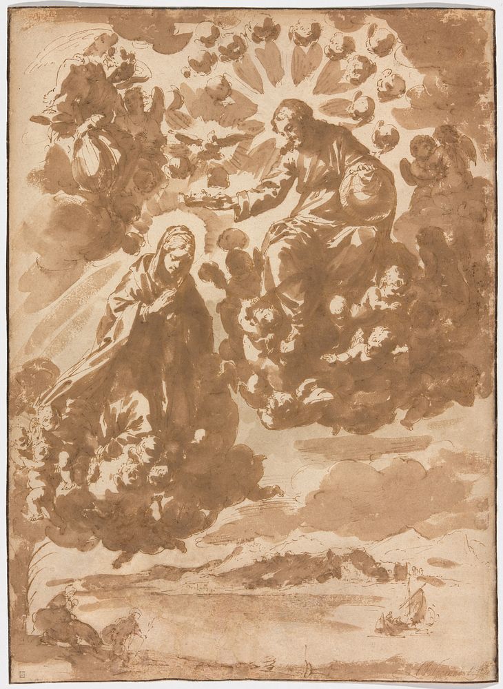 The Coronation of the Virgin and The Flight into Egypt by Jan de Bisschop