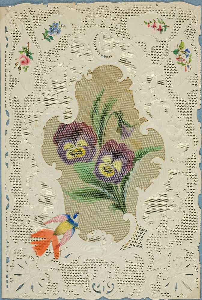 Untitled Valentine (Large Purple and Yellow Flowers) by Dobbs Kidd