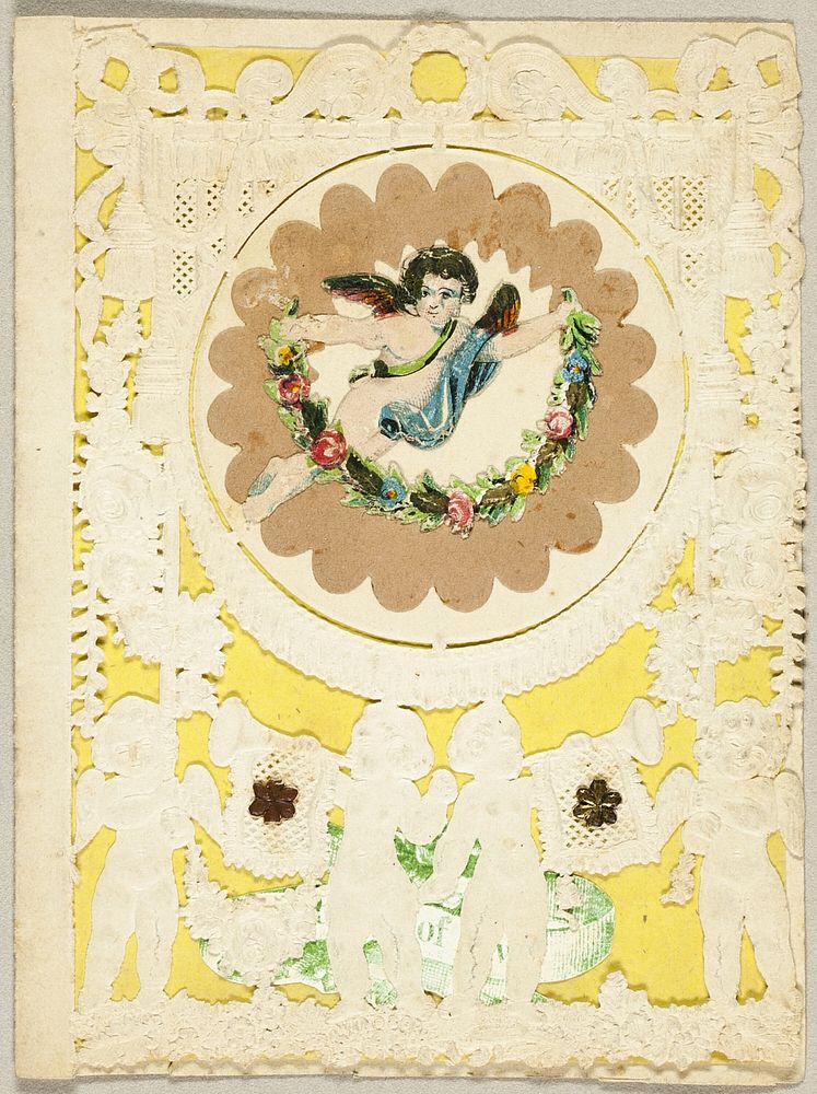 Untitled Valentine (Cupid with Garland) by John Windsor