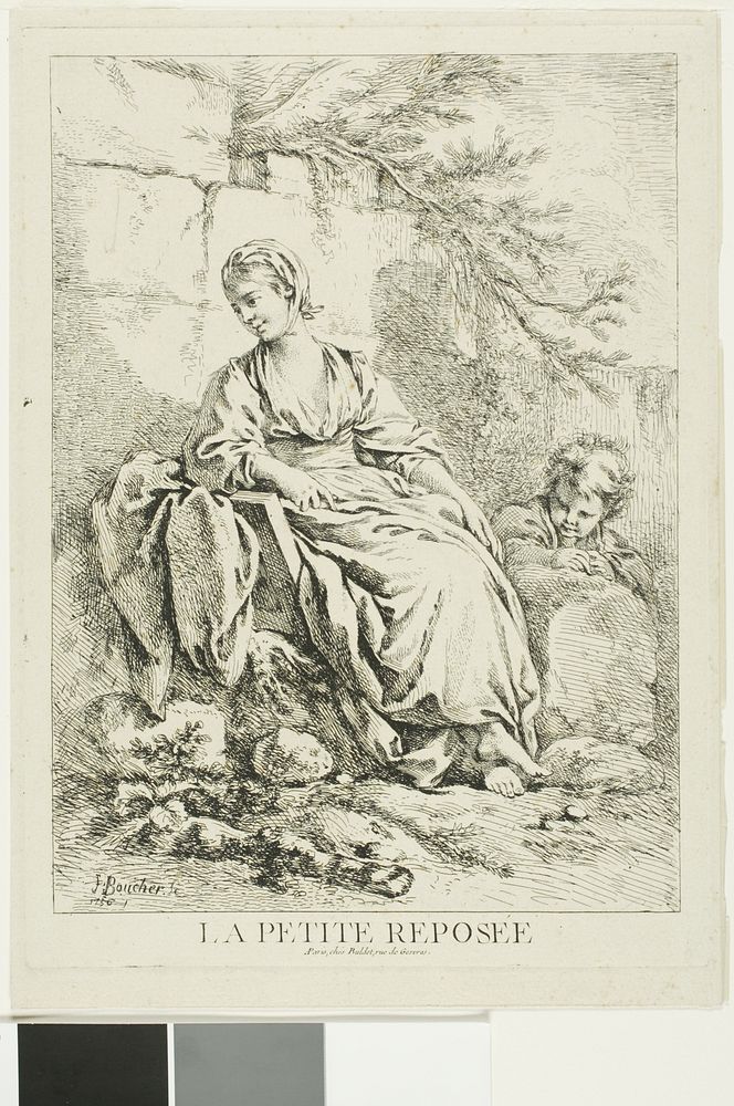 Young Woman Resting by François Boucher