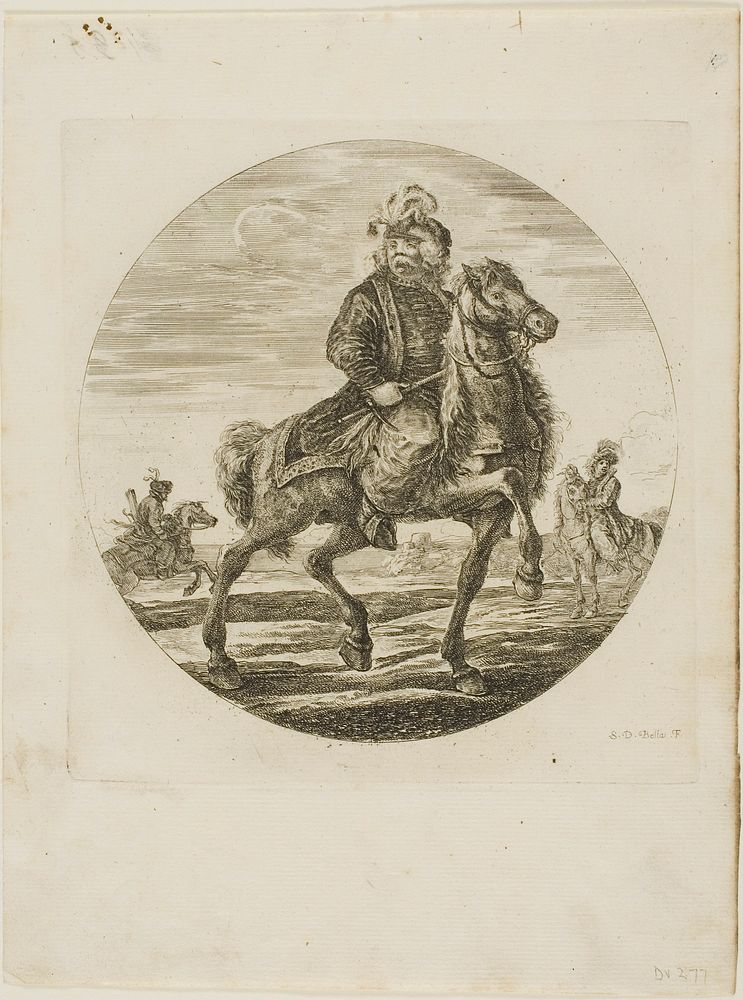 Hungarian Horseman by Stefano della Bella