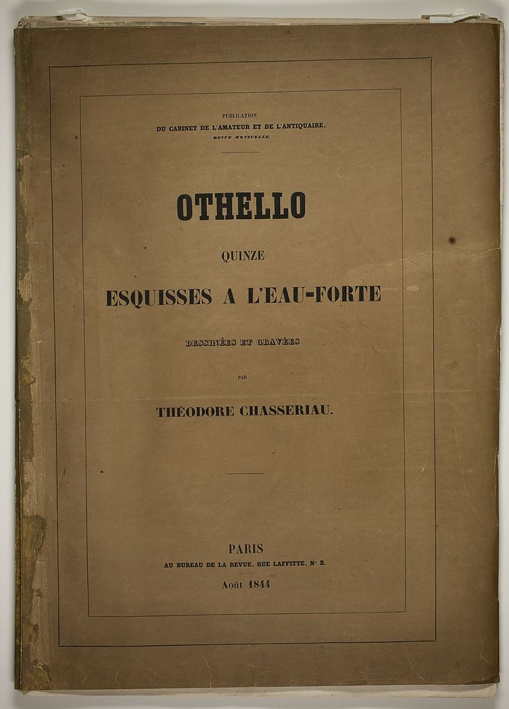 Frontispiece, from Othello by Théodore Chassériau