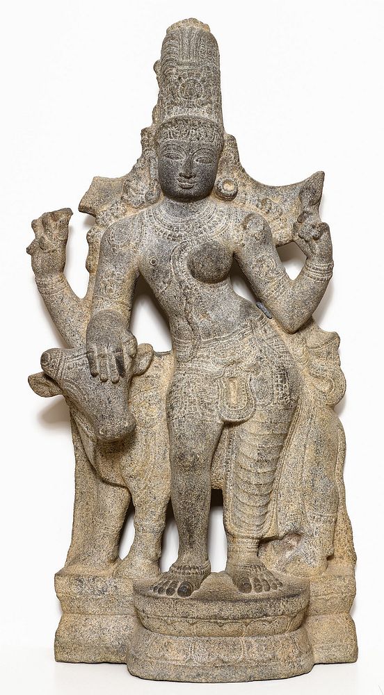 God Shiva as Lord Who Is Half-Male, Half-Female (Ardhanarishvara)