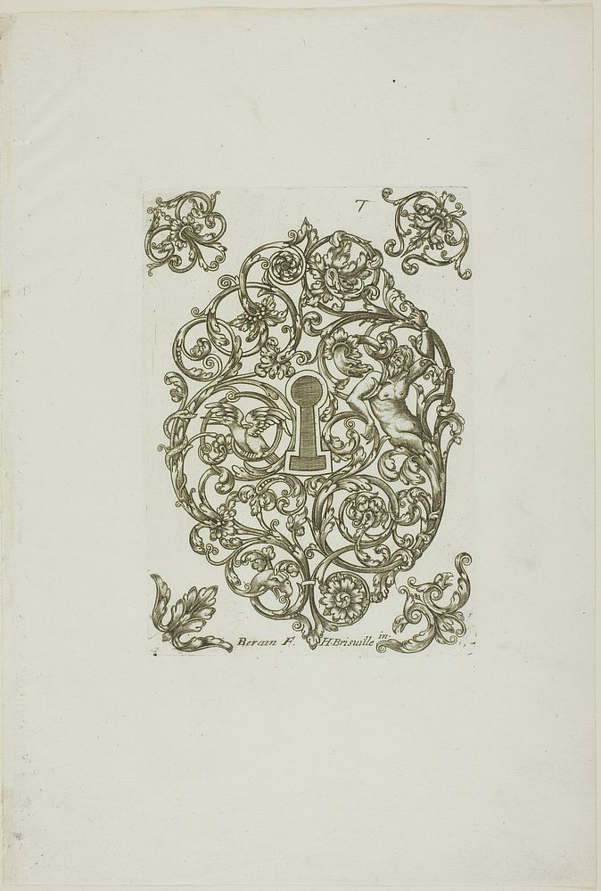 Designs for Locksmiths by Jean Bérain, I