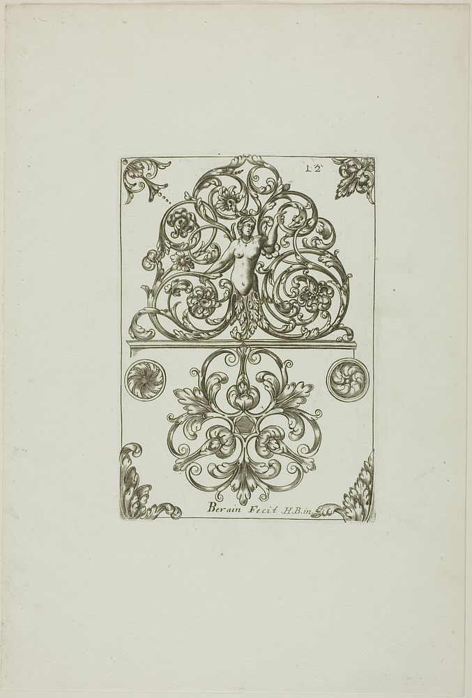 Designs for Locksmiths by Jean Bérain, I