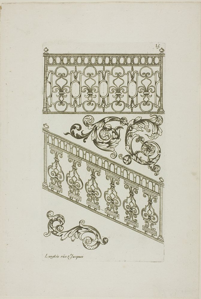 Designs for Locksmiths by Jean Bérain, I