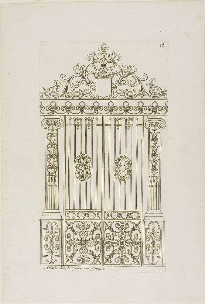 Designs for Locksmiths by Jean Bérain, I