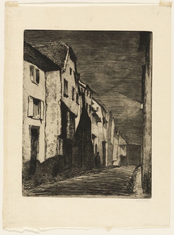 Street at Saverne by James McNeill Whistler