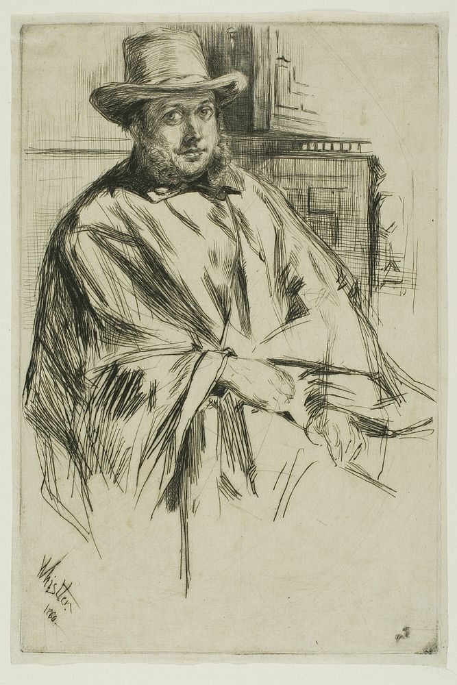Portrait of a man by James McNeill Whistler