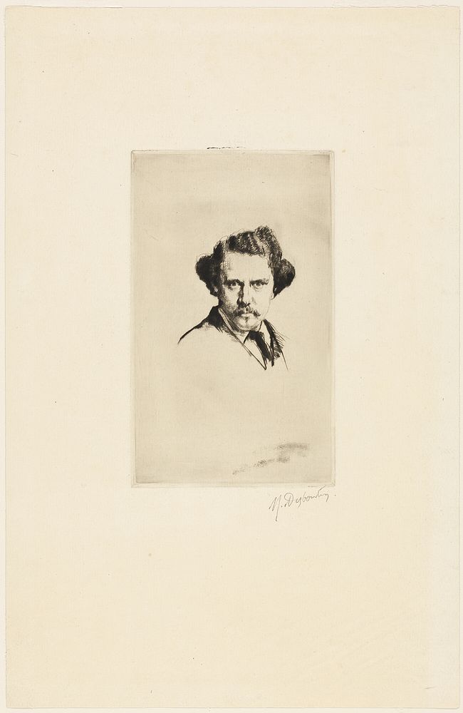 Portrait of Alfred Cadart by Marcellin Gilbert Desboutin